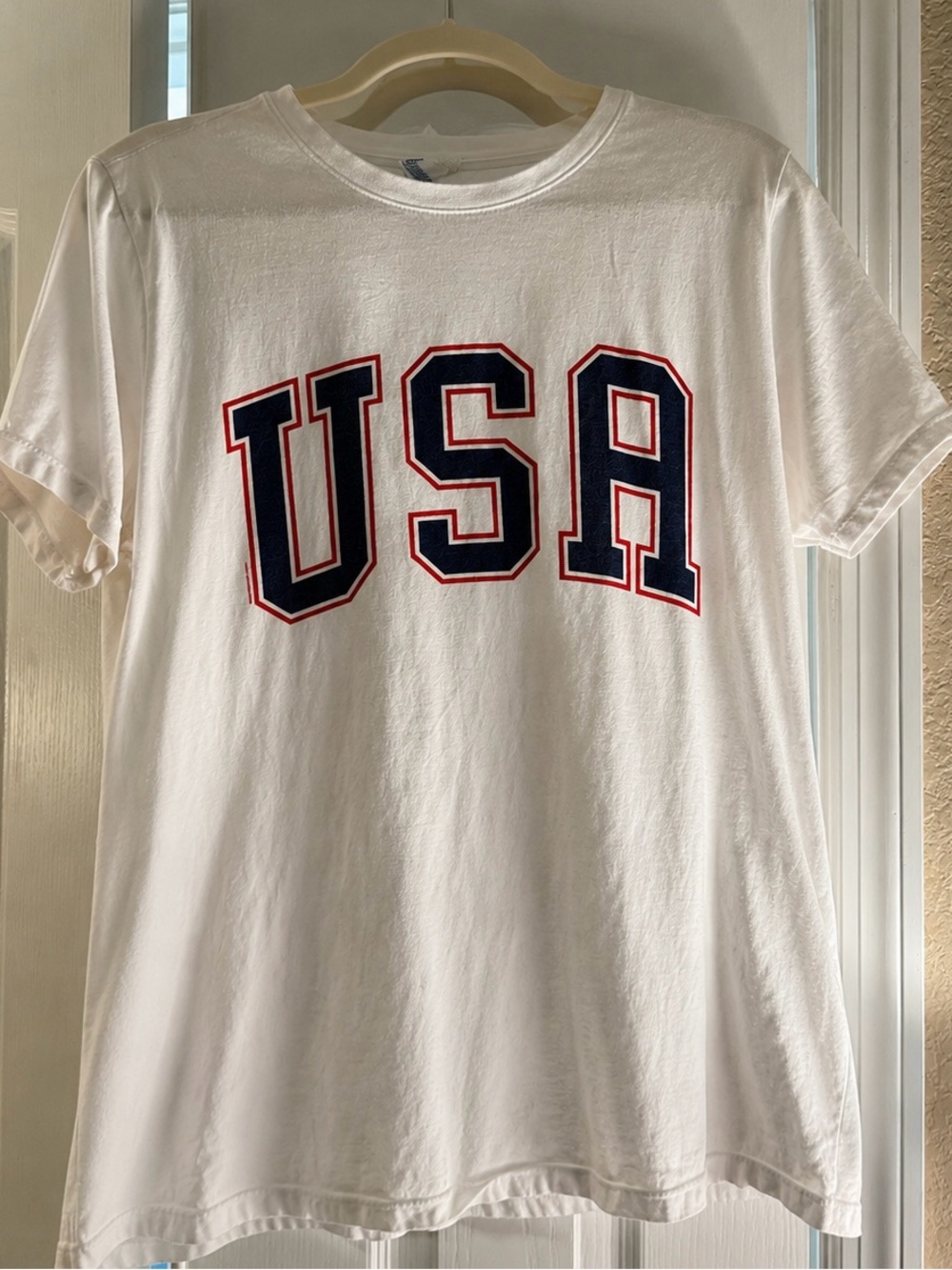 Port & Company USA Graphic Tee White Patriotic Ring Spun XL